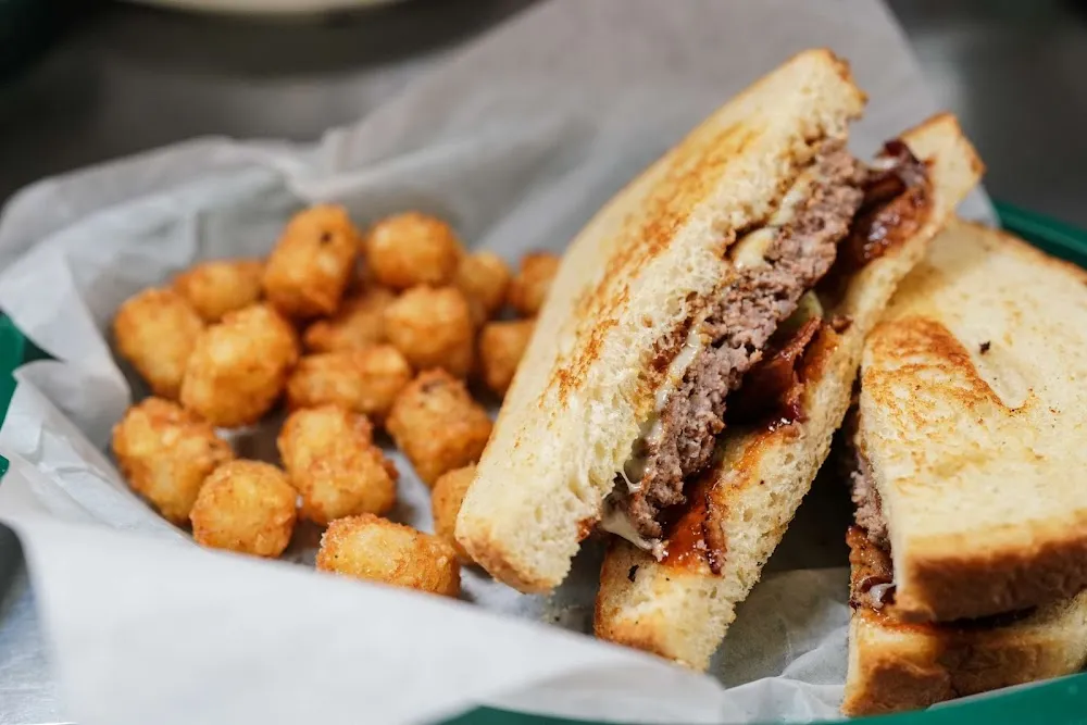 Sourdough Bacon Cheeseburger with Tots